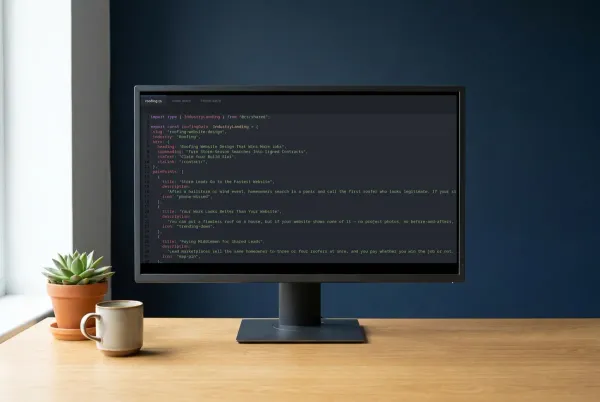 monitor showing real TypeScript source code in a dark editor