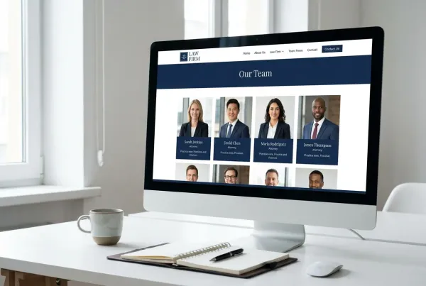 attorney team profiles displayed on firm website