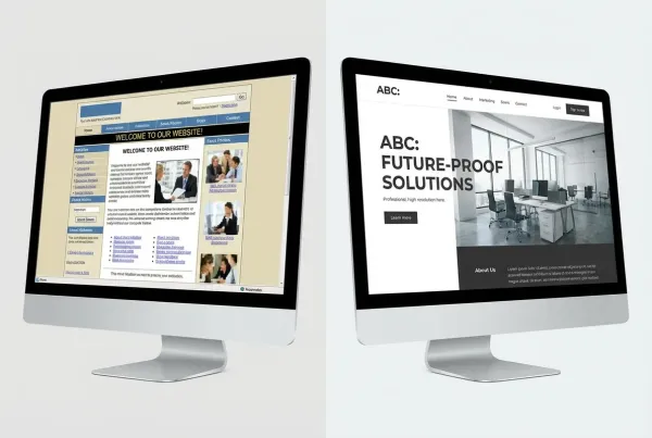 website redesign services transforming an outdated site to modern design