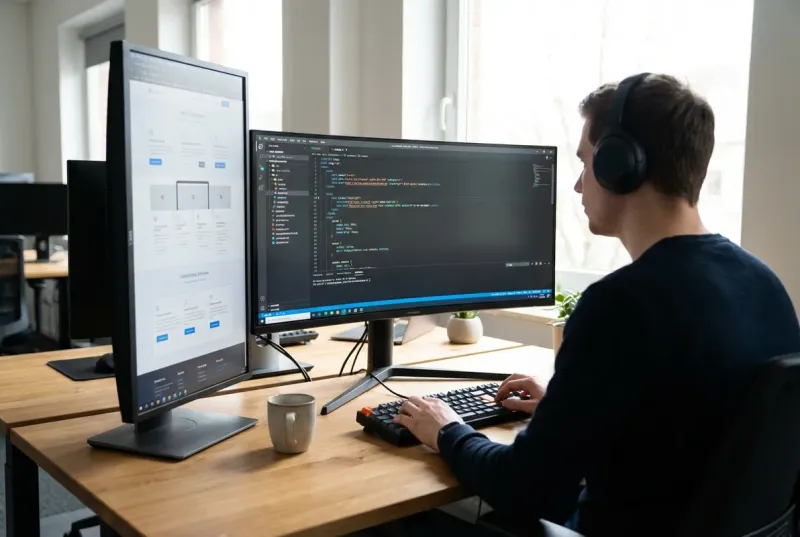 front-end development and design implementation
