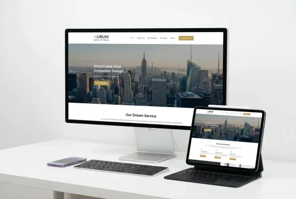 redesigned website displayed on desktop tablet and mobile