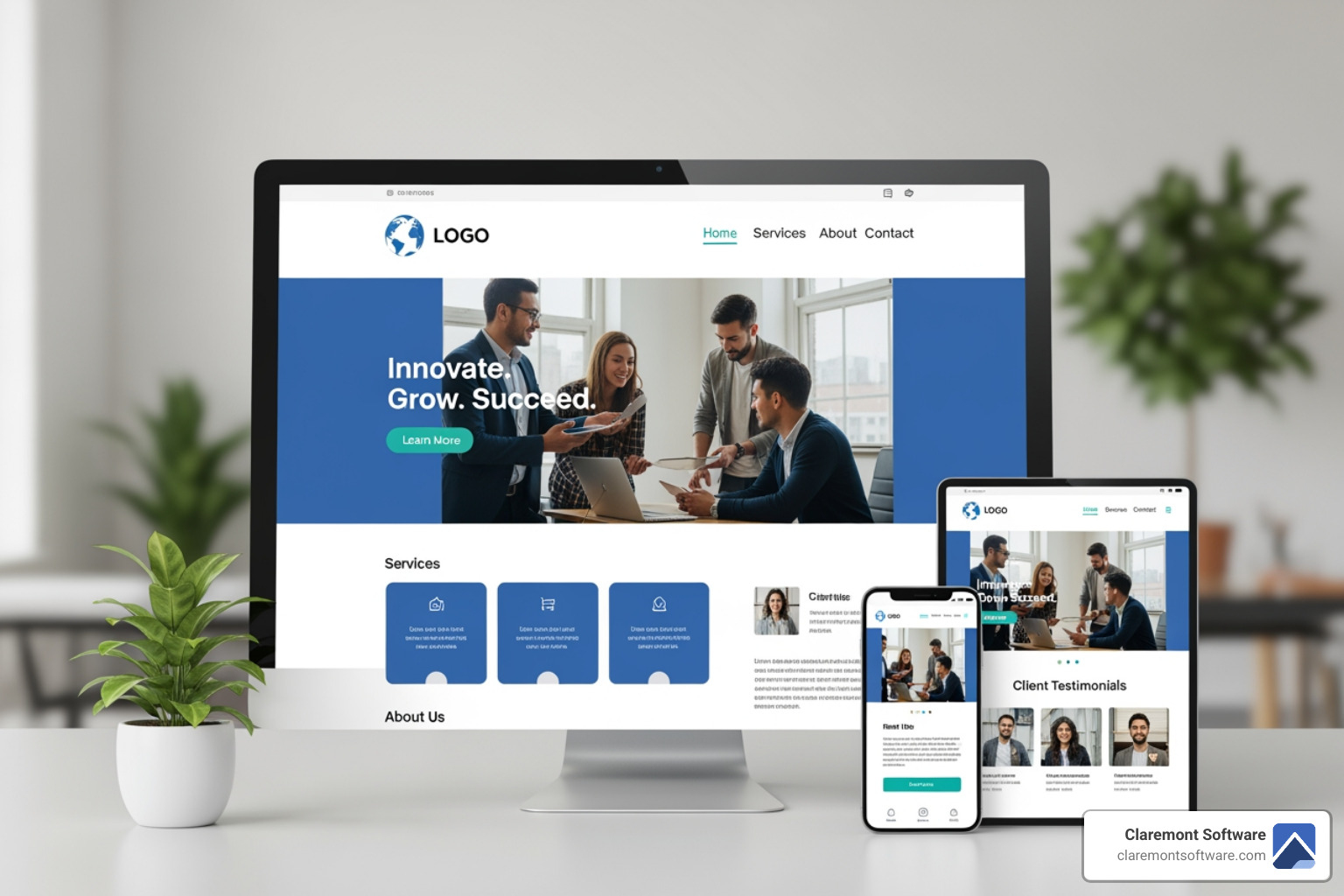 split-screen layout for e-commerce or service site - business website layout