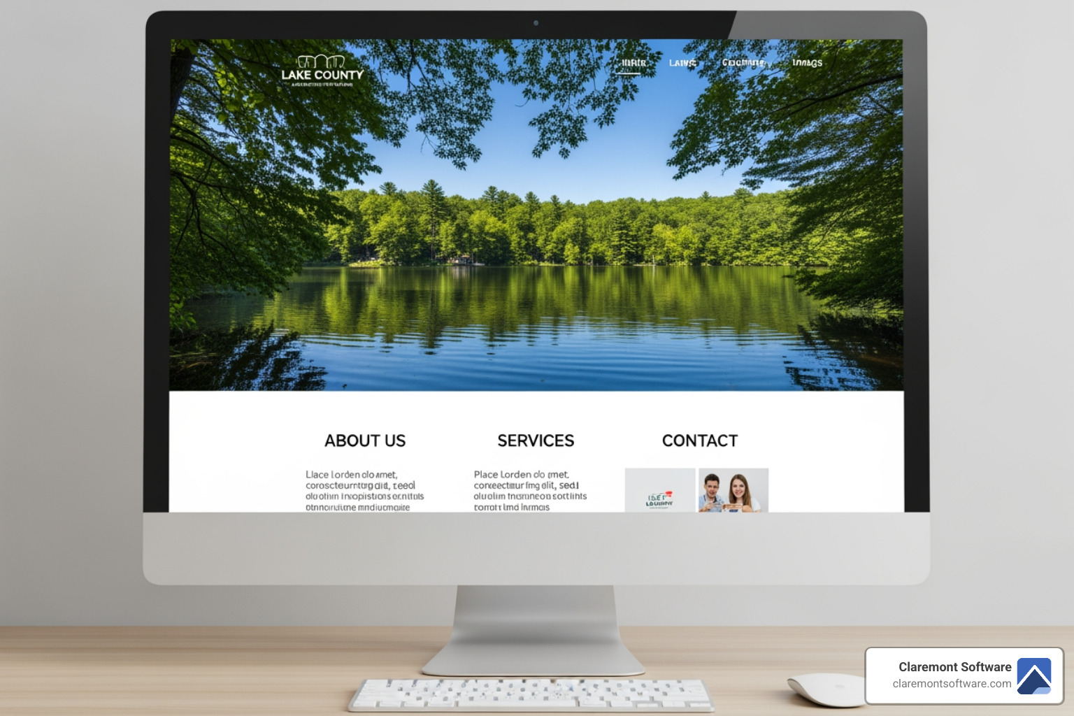 website design incorporating Lake County imagery - custom websites for lawyers in lake county, IL