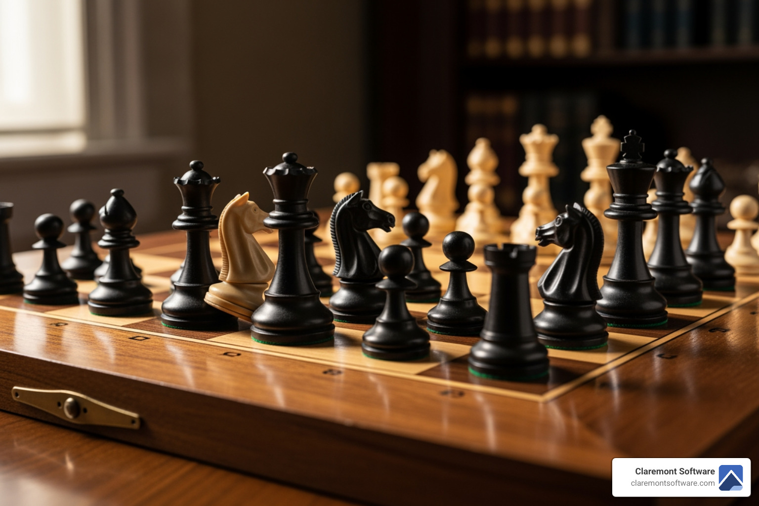 chess board symbolizing strategic planning - calculate website roi