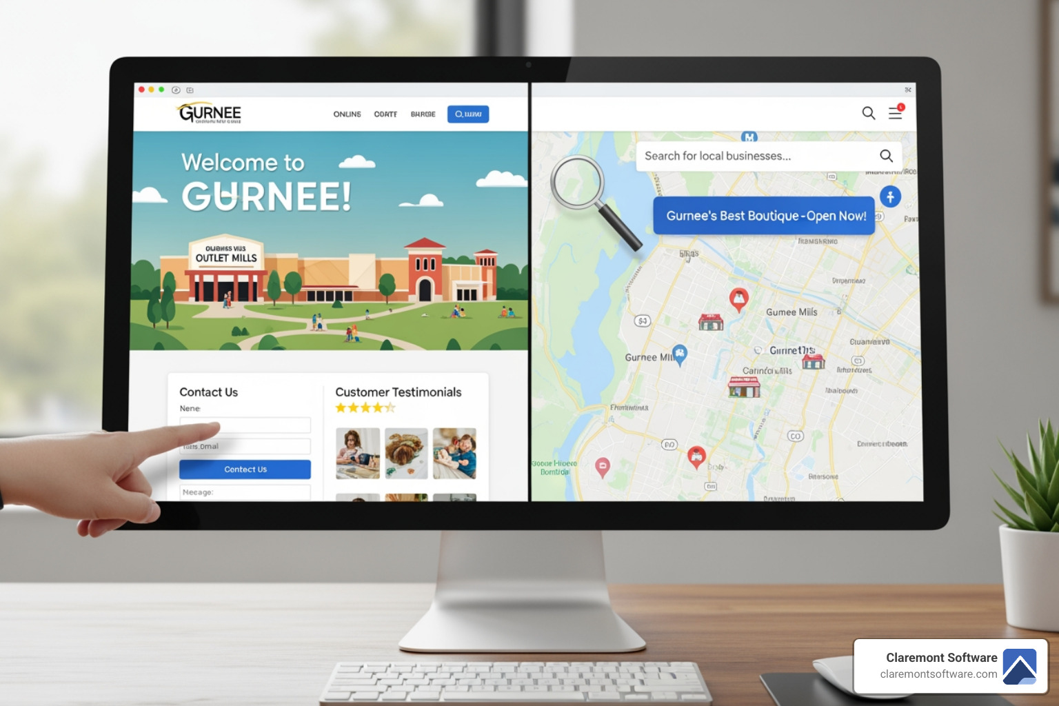 website on smartphone and tablet - Top 3 Website Features Every Gurnee Small Business Needs