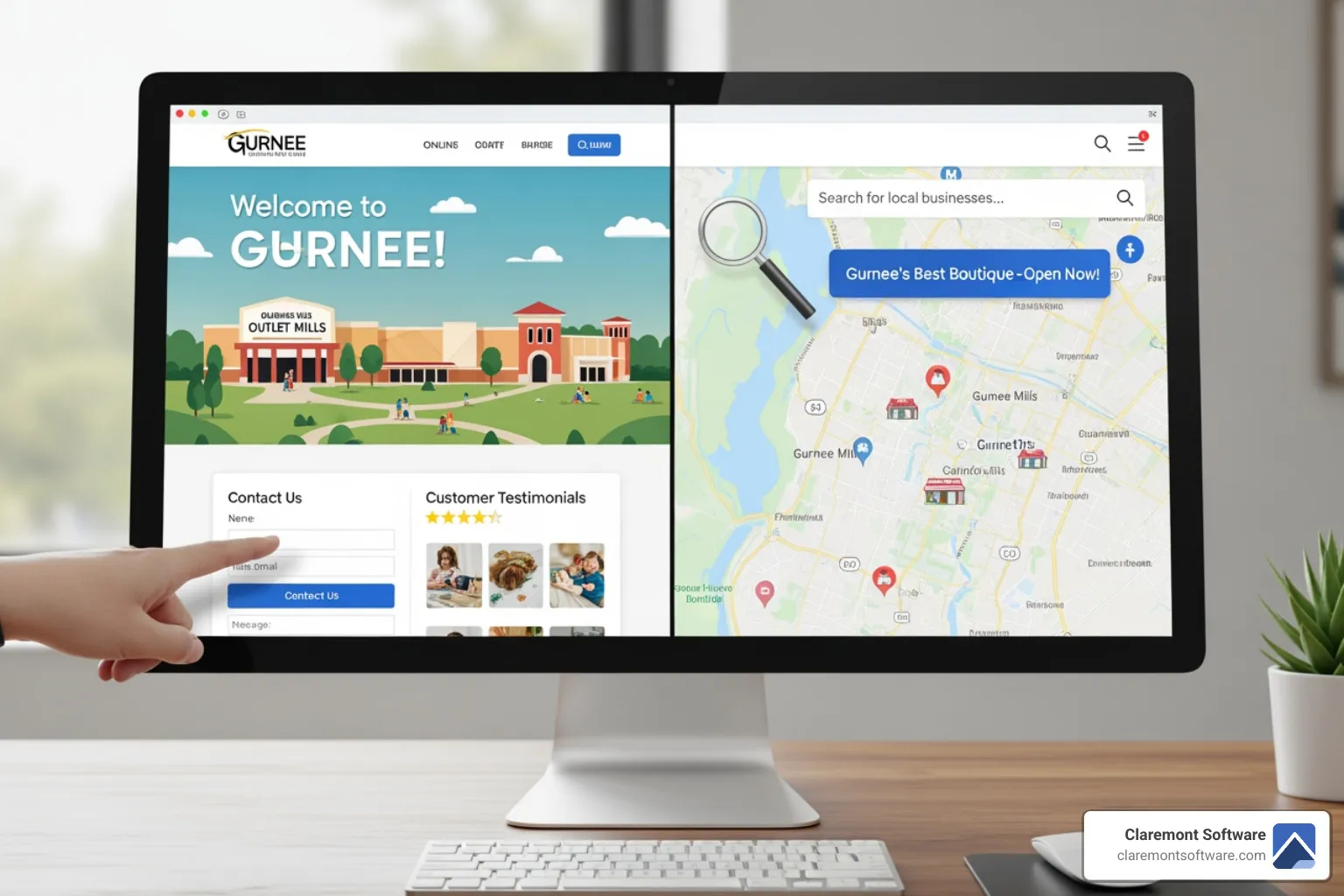 website on smartphone and tablet - Top 3 Website Features Every Gurnee Small Business Needs