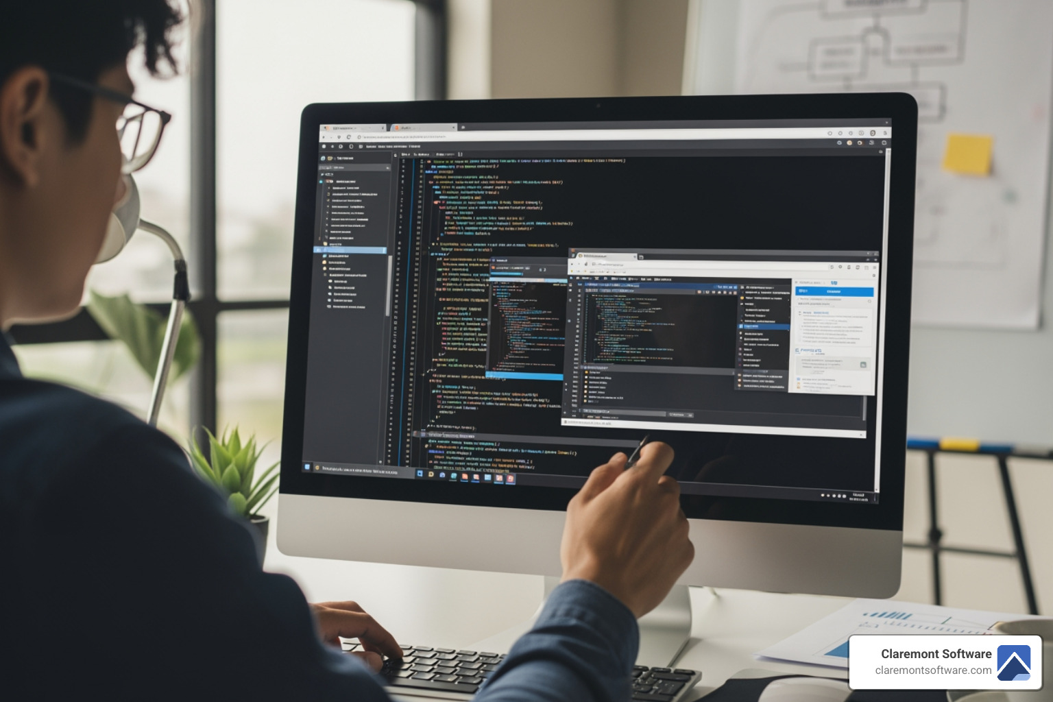 custom wireframe sketch next to a generic website layout - bespoke web developer custom wireframe sketch next to a generic website layout - bespoke web developer