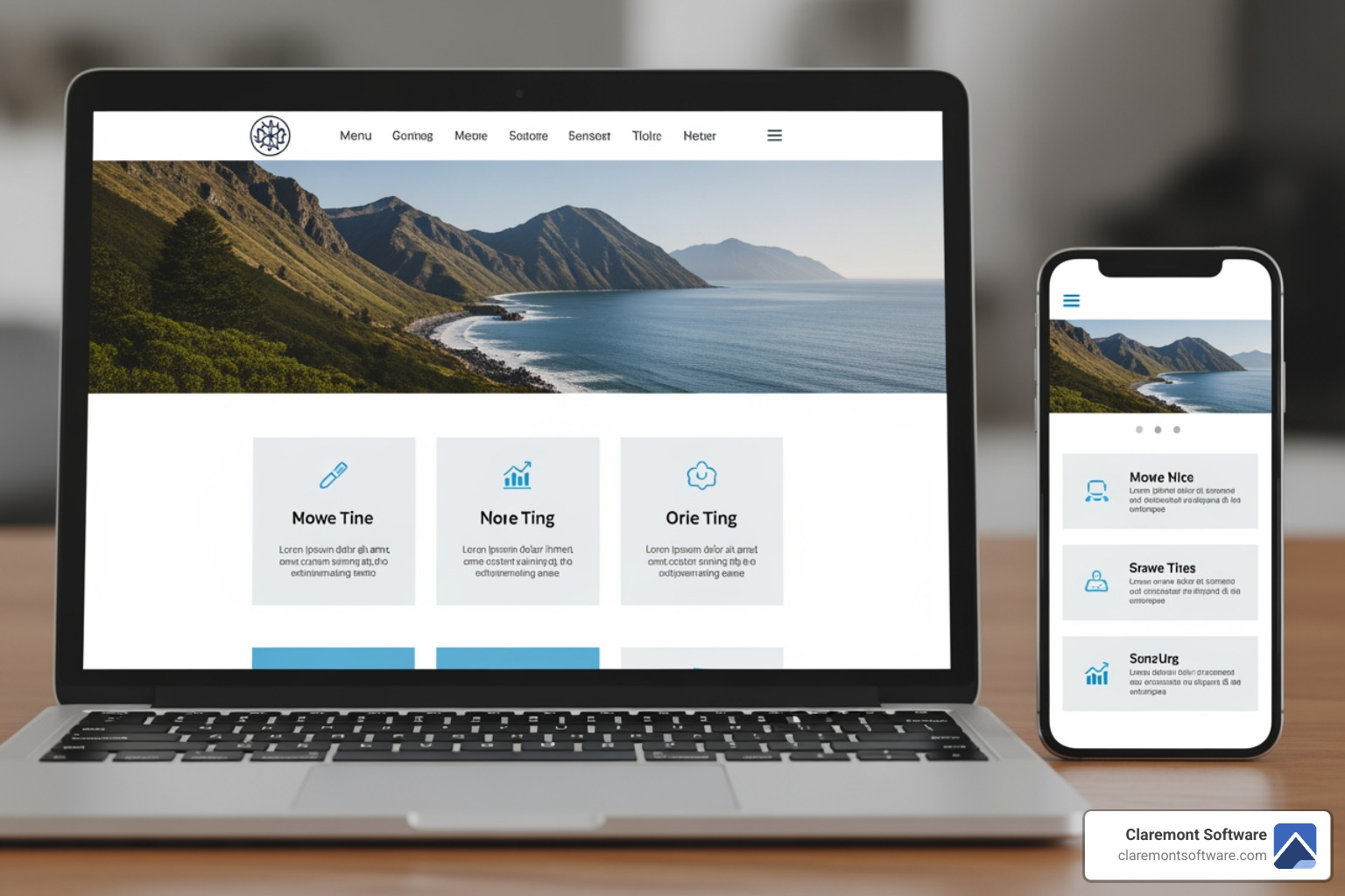 professional website on laptop and mobile devices - hiring a professional website development company professional website on laptop and mobile devices - hiring a professional website development company