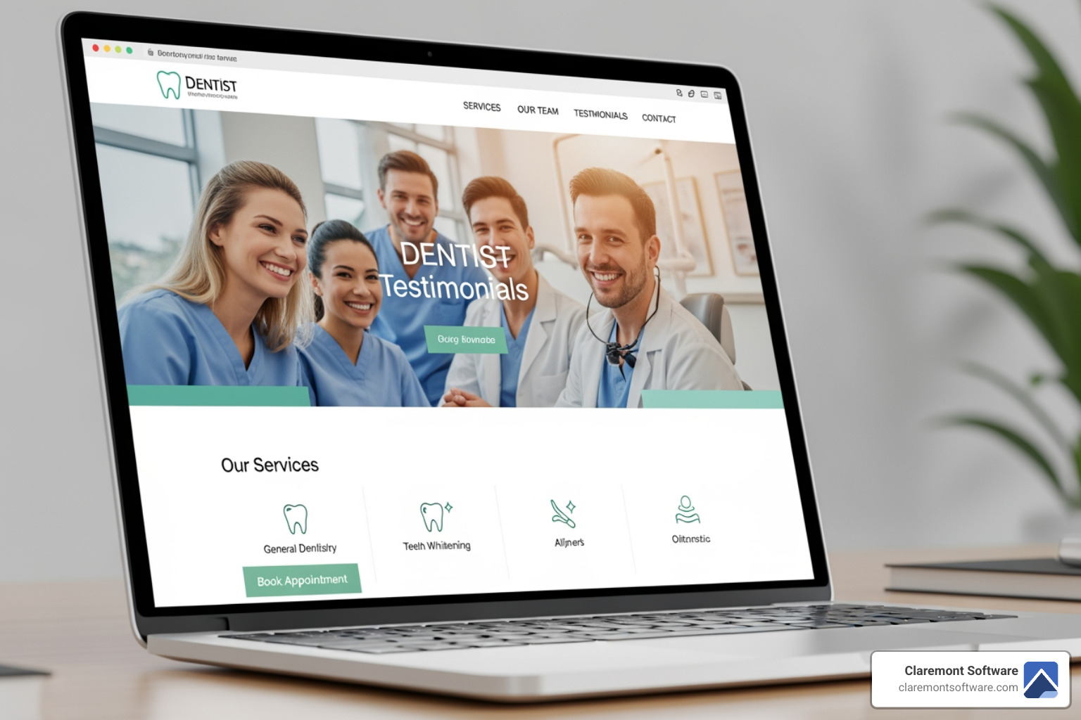 dental website displayed flawlessly on a smartphone - dentist website design