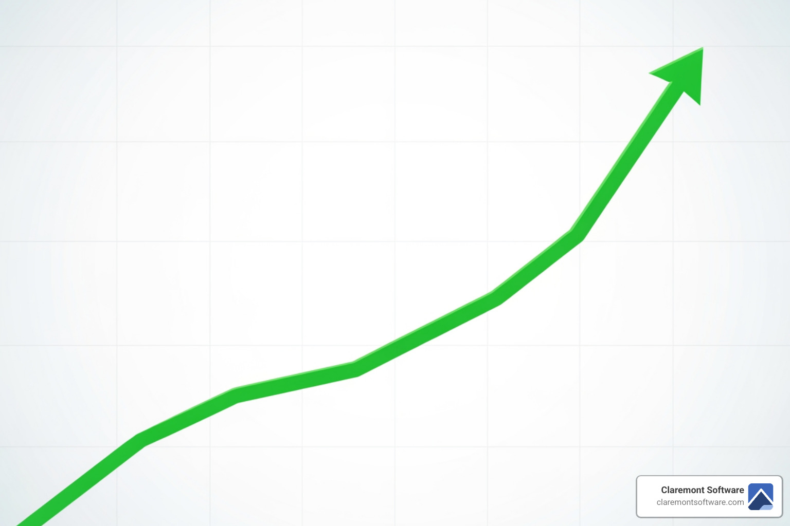 Image of a graph showing steady organic traffic growth over time - seo care plan Image of a graph showing steady organic traffic growth over time - seo care plan