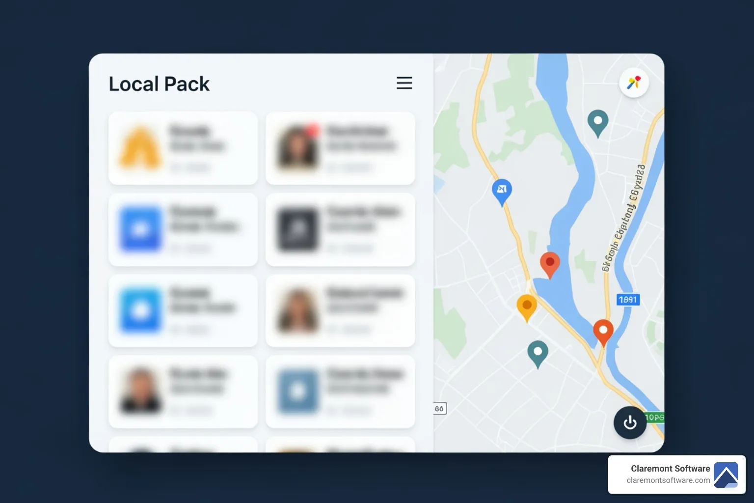 Google Maps "local pack" result for a law firm - attorney website optimization tips