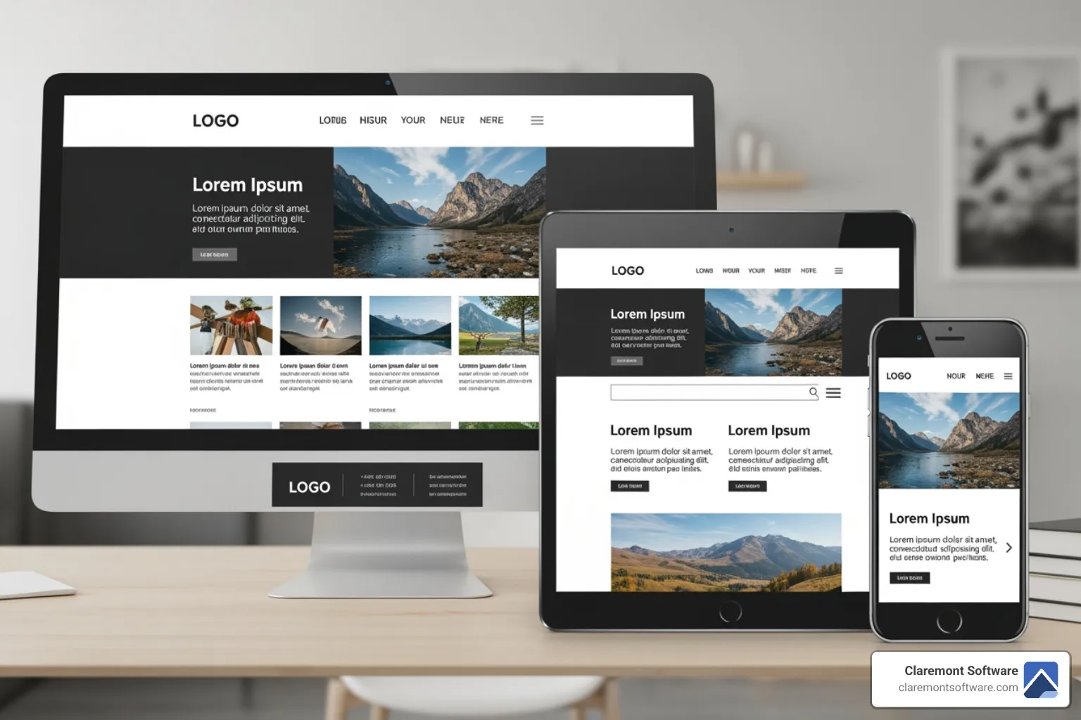 Responsive design across desktop, tablet, and mobile screens - ecommerce website design services Responsive design across desktop, tablet, and mobile screens - ecommerce website design services